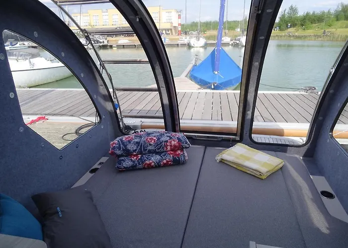 Hotel na wodzie Wohnen Auf Der Marina Lagovida, Hausboot Mit Sonnenterrassen Auf 20 Qm