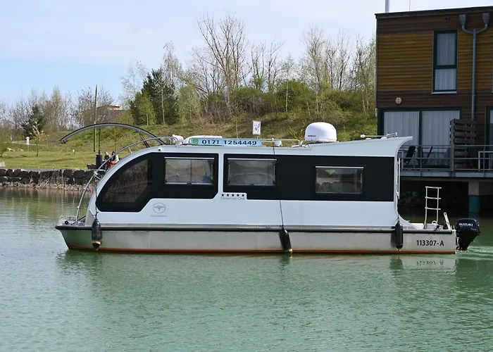 Hotel na wodzie Wohnen Auf Der Marina Lagovida, Hausboot Mit Sonnenterrassen Auf 20 Qm Grosspoesna